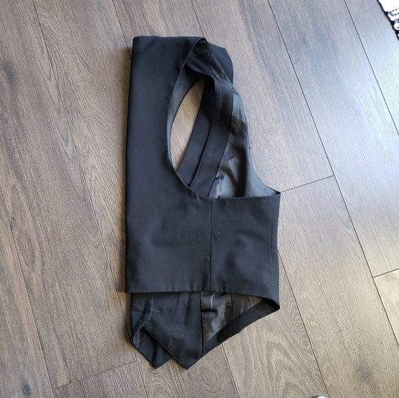 Massimo 3-Button Black Vest Size M - Picture 4 of 6